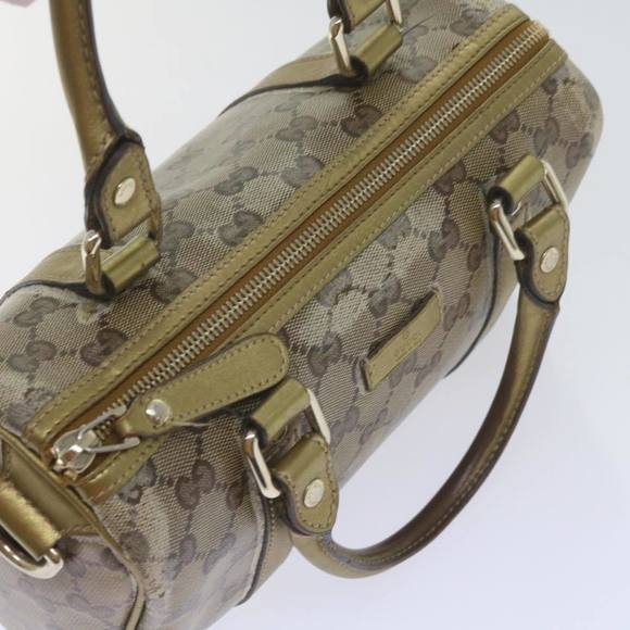 GUCCI GG Crystal Hand Bag Gold 193604 Auth 60877 - Picture 7 of 16